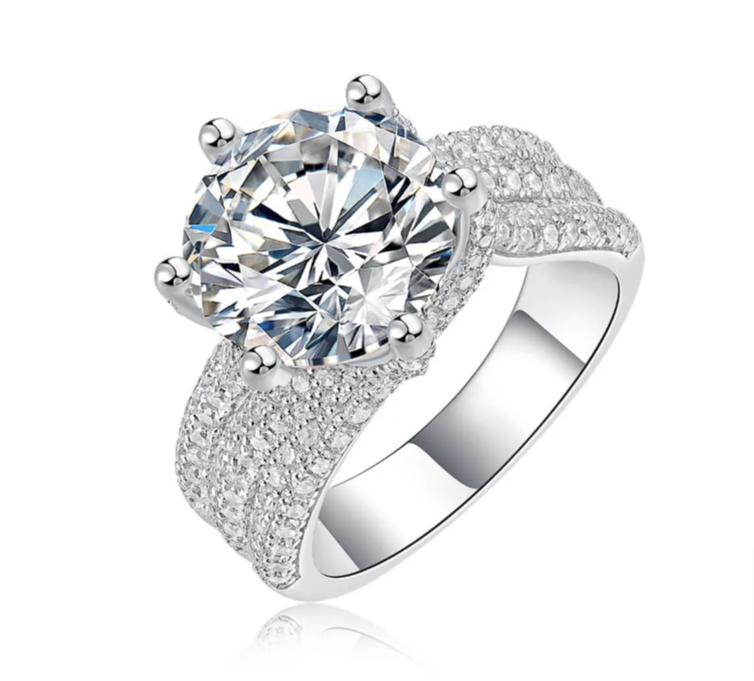 Anillo  Moissanite S925